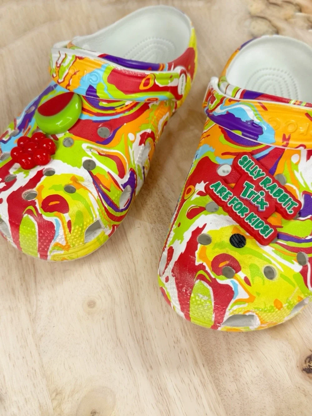 Crocs x‎ Trix Classic Clog Multicolor Tie Dye Marble Women 8 Men 6